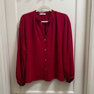 Karlie Vibrant Red Blouse